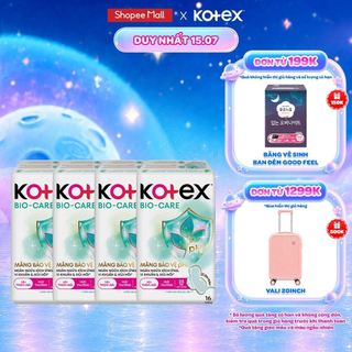 Combo 4/Combo 8 gói Băng vệ sinh Kotex Biocare Ban Ngày SMC 23CM - 16 miếng/gói