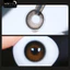Lens mắt FC-364 Brown màu nâu đen tự nhiên, có viền, size lớn - thương hiệu LUNA EYES