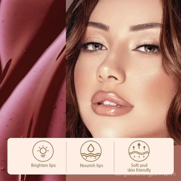 Matte Lip Gloss Stain-Peel Off Lip Liner Tattoo, Son Tint màu nâu, Son dưỡng môi lâu trôi, Mặt nạ môi chống thấm nước Lip Liner Peel Off Gloss, Trang điểm môi Stayn. #
