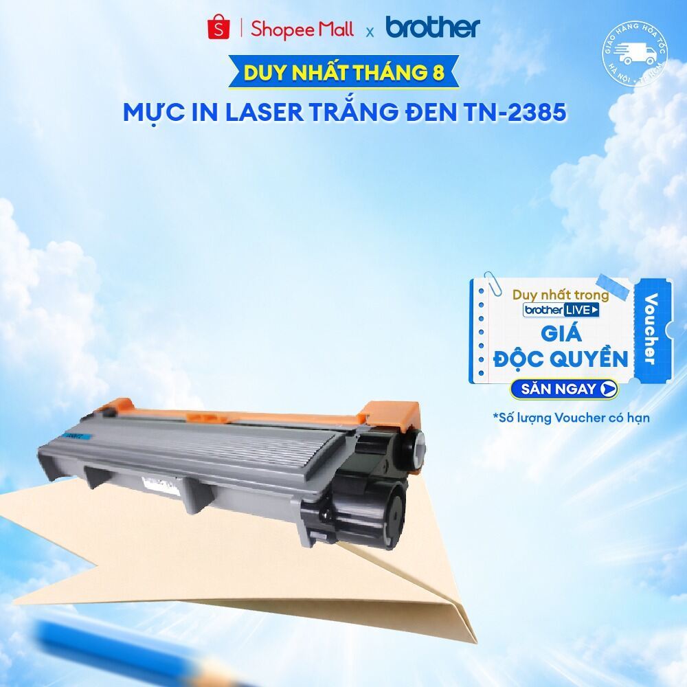 Mực in laser 2,600 trang Brother TN-2385