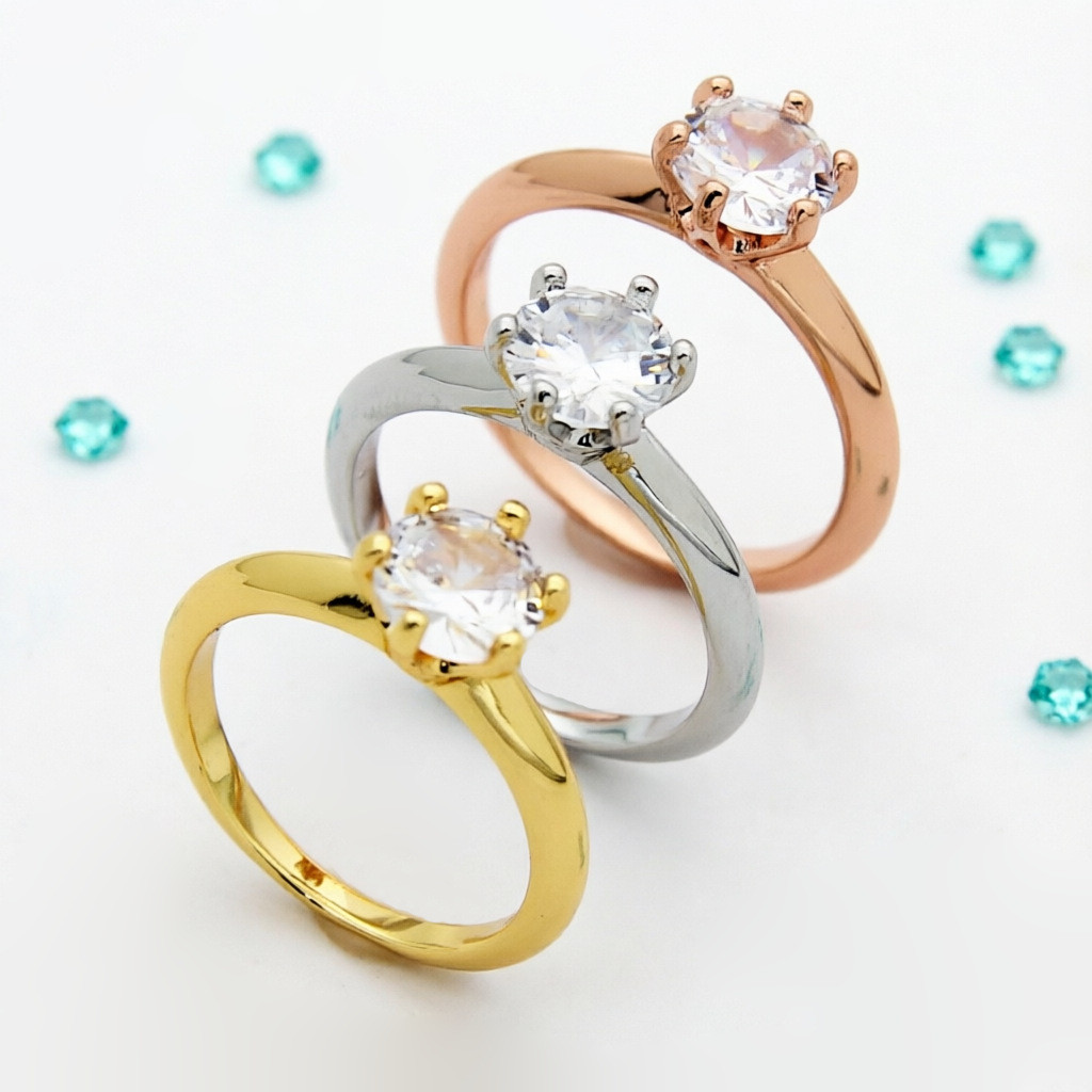 Women's Moissanite Engagement Ring by wangfuge.vn