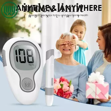Bộ đường huyết GIỚI HẠN INDEX, Kiểm tra đường huyết giá trị đường nhanh 5s, Máy đo đường huyết nhẹ Đo đường huyết Giám sát tại nhà
