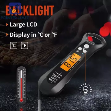 Nhiệt kế kỹ thuật số POINTER LIMIT, Nhiệt kế thực phẩm điện tử có đèn nền 2 trong 1, Nhiệt kế thịt chuyên nghiệp cấp thực phẩm không thấm nước Nhiệt kế nhà bếp