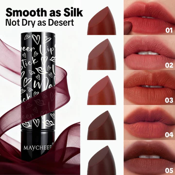 Velvet Matte Lipstick Velvet Soft Matte Whiteing Color Rendering Not Easy to Fade Lipstick
