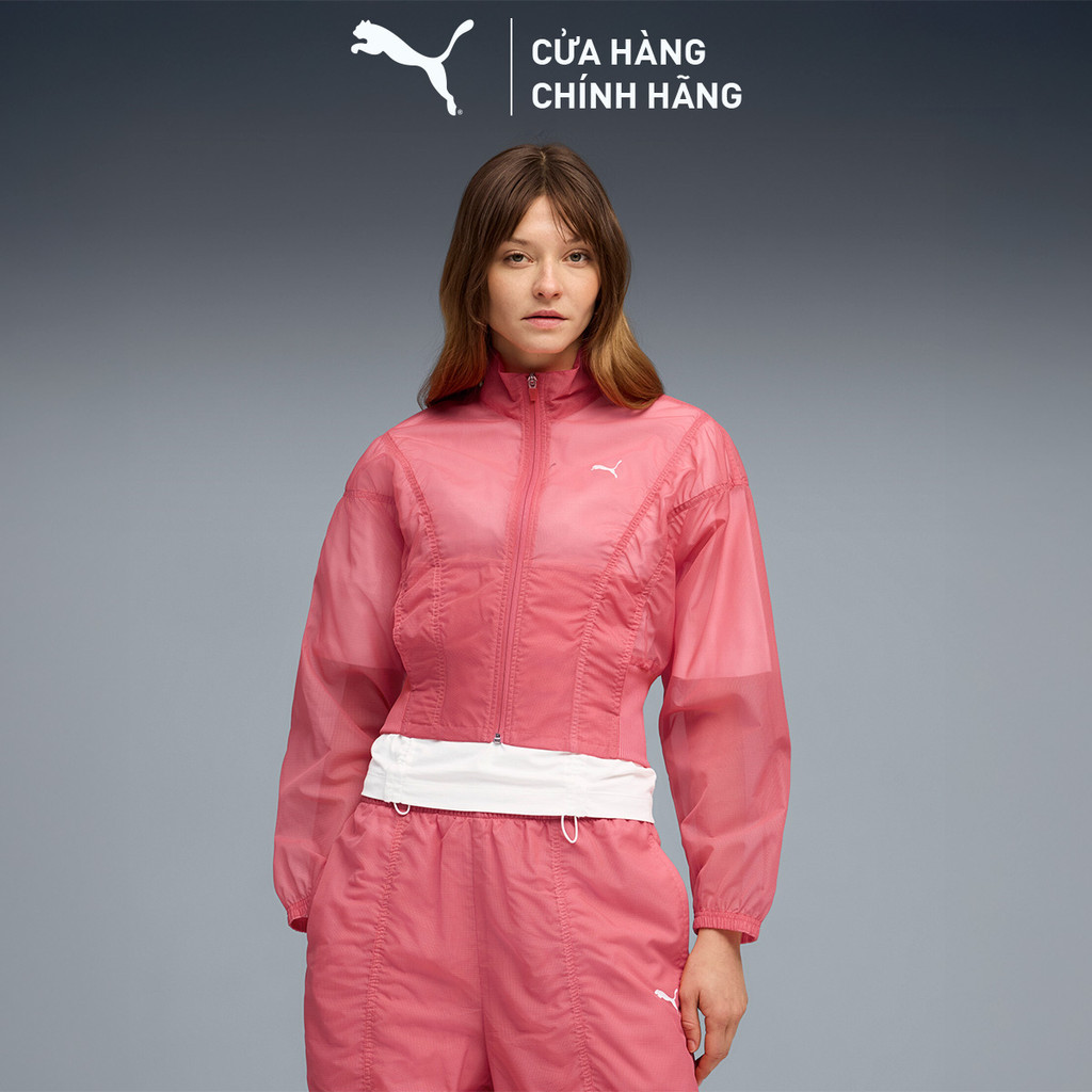 Áo Khoác Thời Trang PUMA Nữ DARE TO Oversized Jacket Wild Pink Màu Hồng
