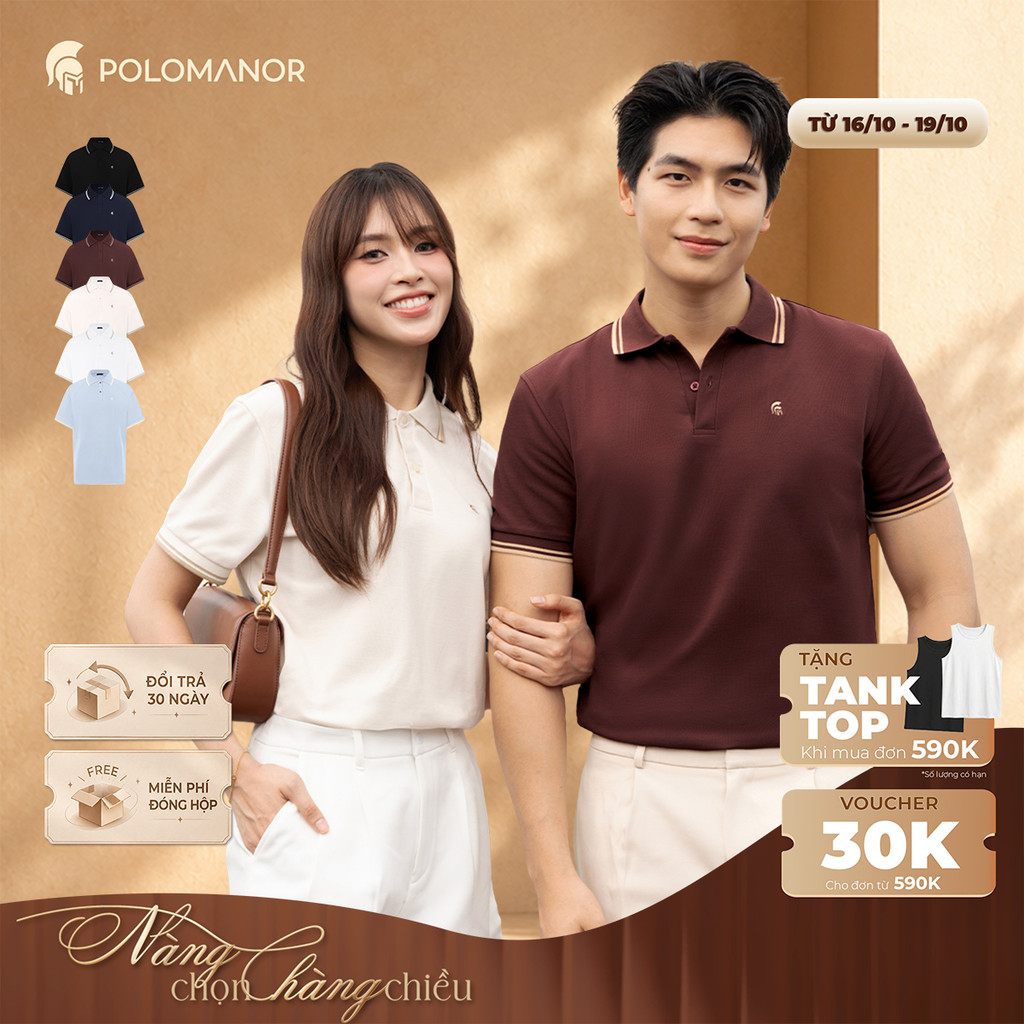 [BEST SELLER] Áo polo nam cao cấp ICON DIAMOND, POLO QUỐC DÂN, vải CVC Diamond sang trọng - POLOMANOR