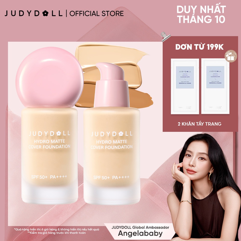 Kem Nền Chống Nắng JUDYDOLL Hydro Matte Cover Foundation 30g
