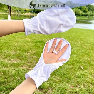 Onetimingfine Mùa Hè Chống Tia UV Găng Tay Thoáng Khí Mỏng Nam Nữ Găng Tay Thể Thao Ngoài Trời Găng Tay Đi Xe Đạp Găng Tay Tay VN