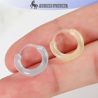Onetimingfine - 10 Chiếc Bông Tai Vòng Nhỏ Nhựa Nhiều Màu, Dễ Thương, Phù Hợp Cho Nữ và Bé Gái, quà tặng trang sức đơn giản đa năng VN