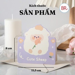 Sỉ 100 Thiệp 3D Ghi Lời Chúc, Ghi Chú Mẫu Mã Đa Dạng,Thiệp Handmade–Bưu thiếp Thú Cute,Gift Card Ngày Sinh Nhật ANGIHOME