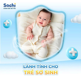 Nước Giặt Xả Cho Bé Sachi Organic Hương Thơm Dịu Nhẹ Giúp Làm Mềm và Giữ Bền Màu Vải - An Toàn Cho Trẻ Nhỏ- Túi 3,2 lít