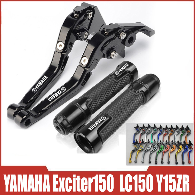 Dành cho xe máy YAMAHA Exciter 150 / LC150 / Y15ZR Hợp kim nhôm CNC 6 tầng có thể điều chỉnh phanh & đòn bẩy ly hợp có thể gập lại có tay cầm Bộ phụ kiện sửa đổi