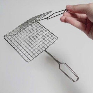 Vỉ kẹp nướng thịt, nướng đồ ăn, chất liệu inox siêu bền, tiện dụng