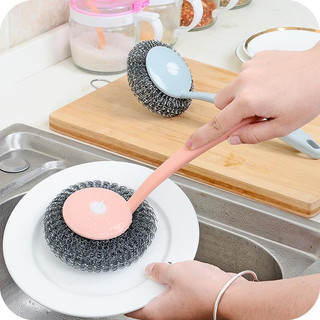Cọ xoong nồi búi sắt có tay cầm - đa năng, tiện dụng
