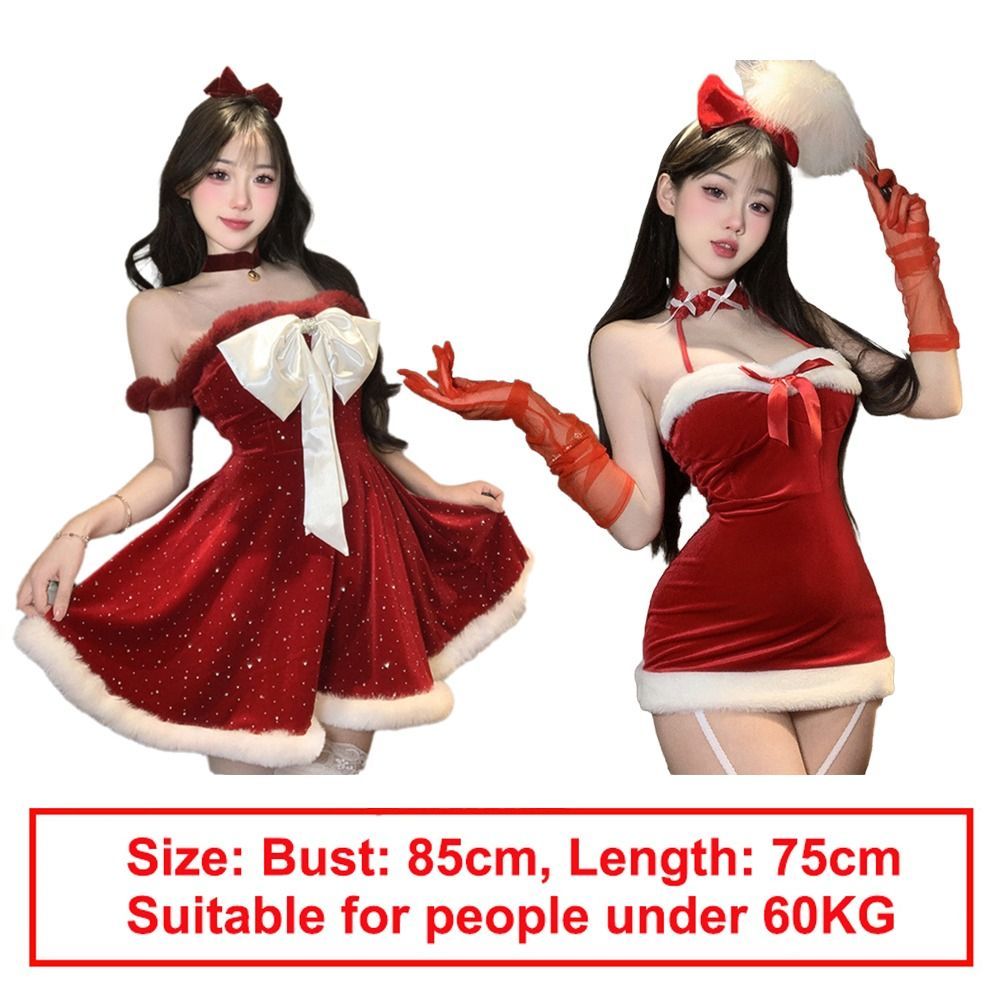 Váy Giáng Sinh Margredy - Áo Khoác Nhung Đỏ, Phù Hợp Cho Tiệc Carnival và Hóa Trang Ông Già Noel