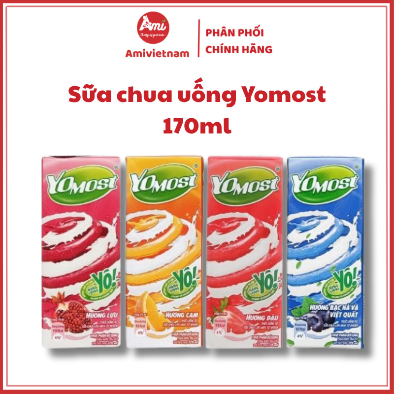Sữa Chua Uống YOMOST Lốc 4 Hộp 170ml Đủ Vị Thơm Ngon | Shopee Việt Nam