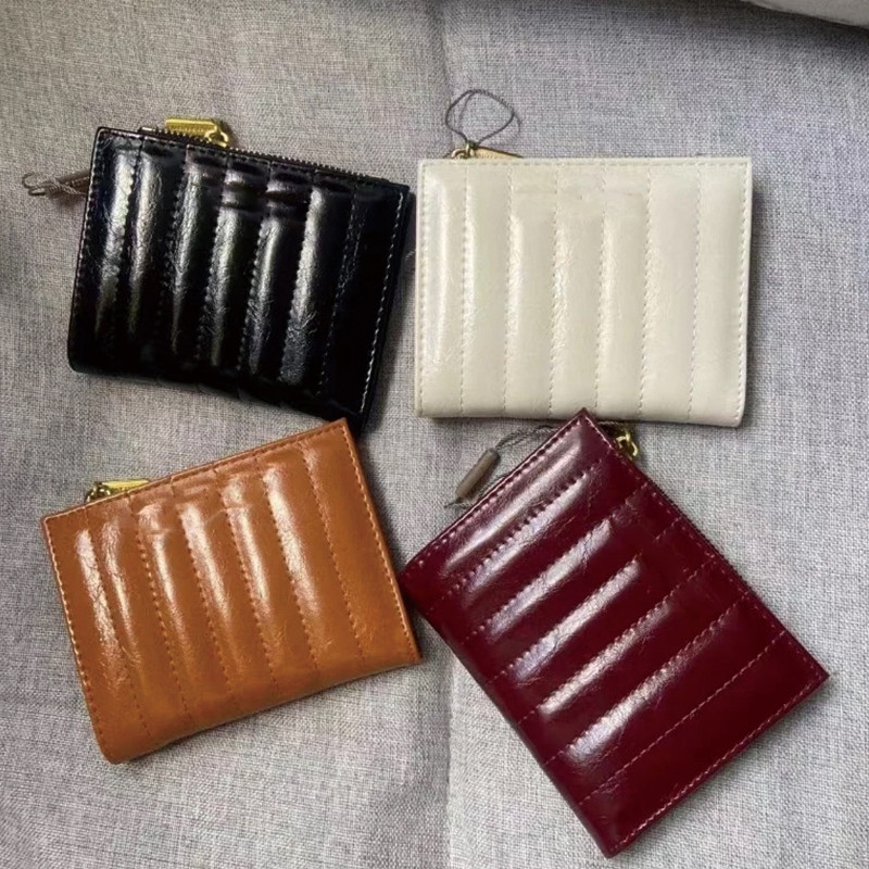 Ví gấp dọc nữ thiết kế ví đơn giản 10681159 Với hộp