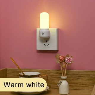 Bóng đèn ngủ LED cắm 3W, Điều khiển ánh sáng thông minh Đèn ngủ ấm áp mềm mại, Chiếu sáng mẫu giáo thân thiện với mắt có thể điều chỉnh độ sáng cho phòng bé, Phòng ngủ trẻ em, Hành lang, Trang trí trong nhà phòng tắm