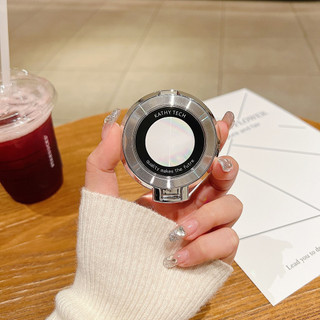 CHO Điện Thoại Di Động Có Giá Đỡ Nhẫn Trang Điểm Gương Đứng Xoay 360 Độ Sang Trọng Nhẫn Gấp Kim Loại Phụ Kiện Điện Thoại Di Động Mới