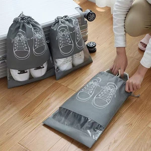 Túi Bảo Quản Giày Từ Vải Không Dệt, Dây Rút Tiện Lợi - Chống Bụi Khi Du Lịch