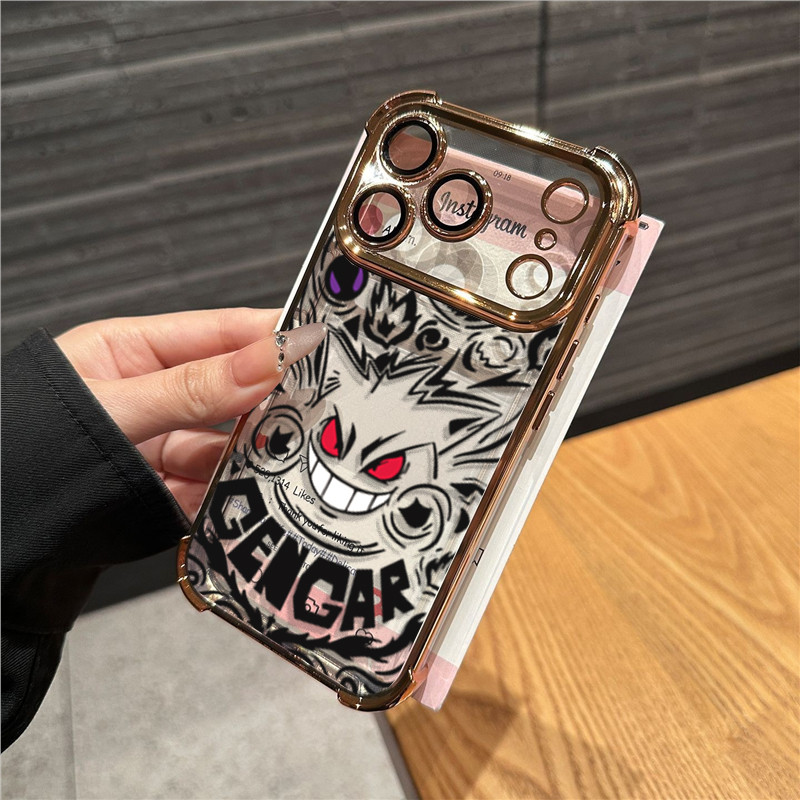 Vỏ Gengar Cho Redmi 15C 15 Note 14 PRO 4G 5G 9 10 11 Pro 12S 11S 10S 9S 10 9A Anime Cool Pokemon Mạ Mềm Trong Suốt Chống Rơi