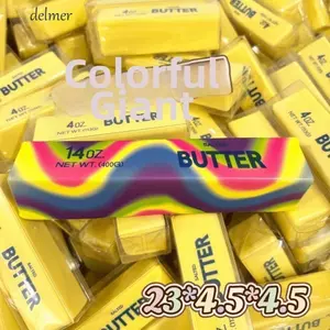 Đồ chơi ép bơ DELMER, Thanh bơ phục hồi chậm lớn sáng tạo, Đồ chơi Fidget Đàn hồi thoải mái Siêu mềm Bơ Stick Pinch văn phòng
