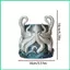 Chậu cây độc đáo Chậu hoa hải lý có thoát nước Chậu trồng Kraken in 3D có khay cho văn phòng tại nhà Windowsill jiwvn