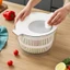 Salad Spinner Hướng dẫn sử dụng Salad Spinner với máy lọc Máy sấy rau củ Máy giặt rau diếp đa năng Dễ dàng làm sạch để chuẩn bị bữa ăn, Rv