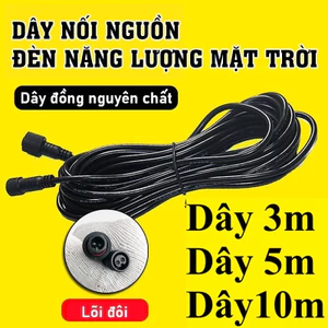 Dây điện nối dài đèn năng lượng mặt trời, dây nối dài 2 chân dài 3m / 5m/ 10m-TOOLIX