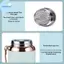 Bình sữa Pufangbliss Hình ngôi sao 316 bằng thép không gỉ 1000ml để giữ đồ uống ngoài trời nóng hoặc lạnh VN