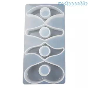 Unstop * Handmade Ngón Tay Cái Đánh Dấu Trang Pha Lê Nhựa Dính Khuôn Sách Giá Đỡ Trang Khuôn Silicon DIY Đọc Phụ Kiện Castin