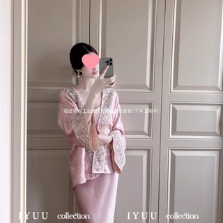 Bộ hai mảnh phong cách Trung Hoa thêu thanh lịch: áo khoác jacquard retro và đầm camisole cho Nữ
