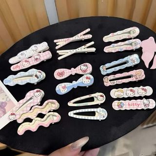 Set 18 Kẹp Tóc Nữ Hello Kitty Dễ Thương – Bộ Kẹp Mái, Kẹp Càng Cua Mini, Phối Màu Xinh Xắn Cho Bé Gái Và Nữ Sinh