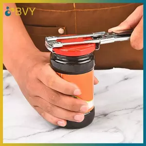 BVY Thép không gỉ có thể điều chỉnh đa chức năng Tiết kiệm nhân công Bình lọ Dụng cụ nhà bếp Phụ kiện cầm tay dễ dàng chịu.