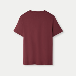 Áo Thun Nam HLA Màu Đỏ Đô Trẻ Trung - Cotton Thấm Hút Mồ Hôi, Co Giãn Thoải Mái, Bền Màu