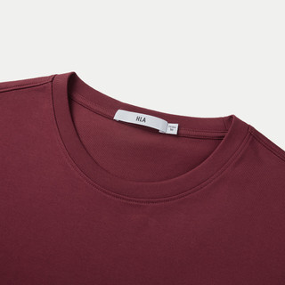 Áo Thun Nam HLA Màu Đỏ Đô Trẻ Trung - Cotton Thấm Hút Mồ Hôi, Co Giãn Thoải Mái, Bền Màu