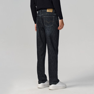 [HỎA TỐC 4H] Quần Jeans Nam HLA Xanh Đậm Cao Cấp - Cotton Co Giãn, Giữ Form Thoải Mái, Bền Màu Và Tôn Dáng