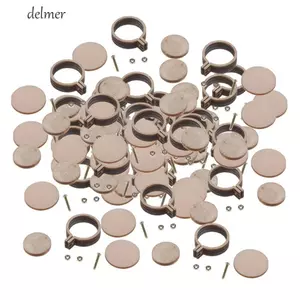 DELMER Vòng tròn 10 cái / bộ Bộ dụng cụ may tròn bằng gỗ Dụng cụ khâu chéo dễ thương