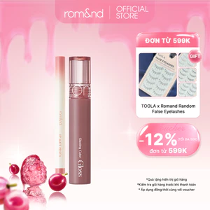 Combo Chì Kẻ Viền Môi Romand Lip Mate Pencil + Son Bóng Romand Glasting Color Gloss