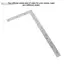 Belleshopp Thước vuông góc bằng thép không gỉ 1 mảnh Gernie để đánh dấu và đo (300mmx150mm) Gerniebmoycxi587-01