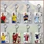 SQ11 2026 Trận đấu bóng đá Erling Haaland Acrylic Móc khóa Kylian Mbappe Mặt dây chuyền cho ba lô Túi & chìa khóa