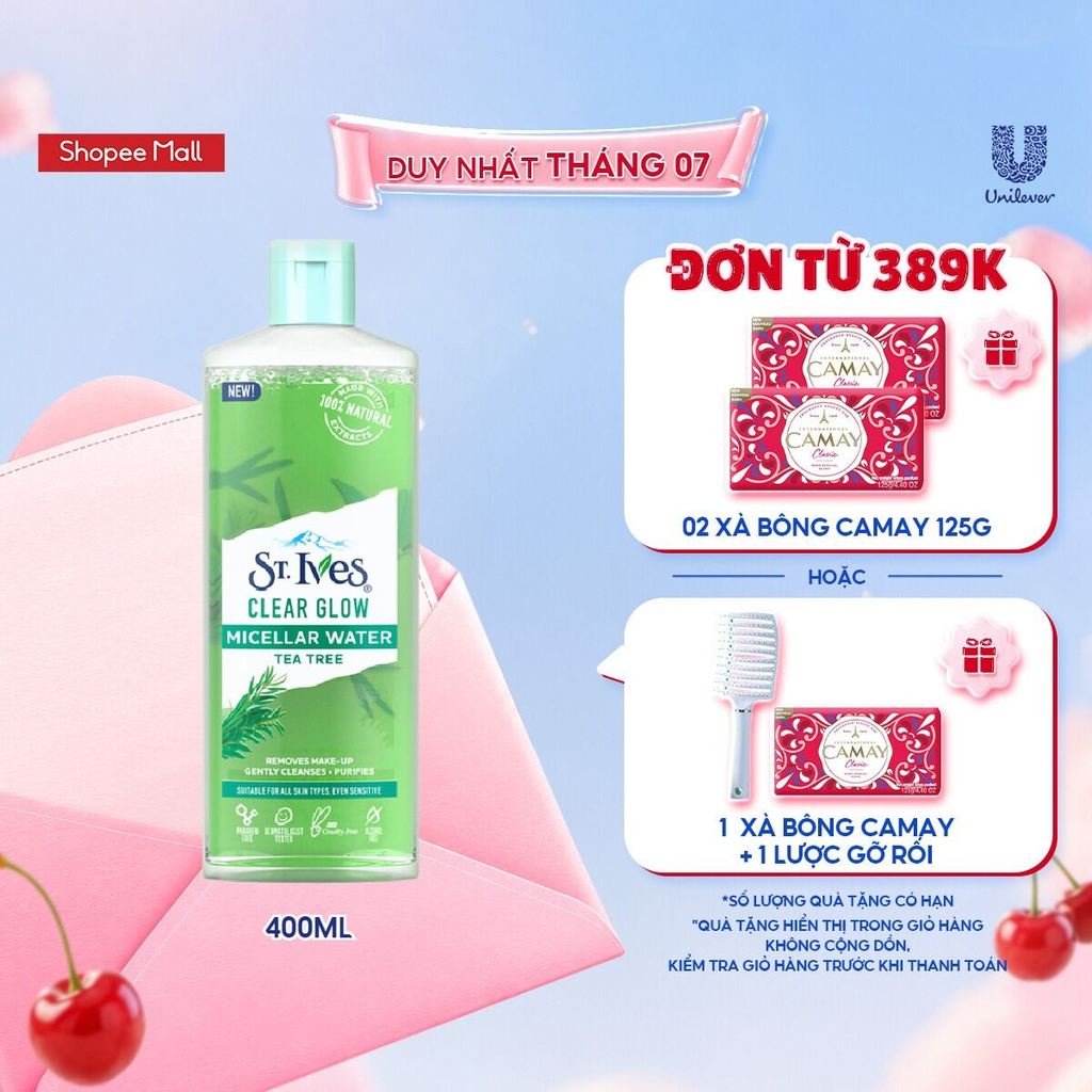 [SẢN PHẨM MỚI] Nước tẩy trang St.ives chiết xuất Tràm Trà 400ml