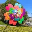 Khung Ảnh 1 Hoa Hướng Dương / Bướm Cối Xay Gió Pinwheel Nhiều Màu Sắc Kim Sa Lấp Lánh Cối Xay Gió Mang Cắm Trại Dã Ngoại Trang Trí Sân Vườn Nhà VN