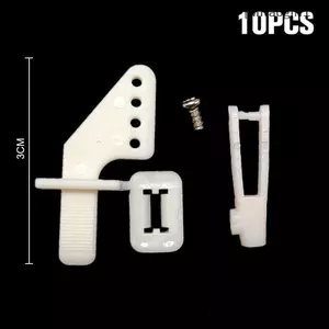 10 Bộ Sừng Điều Khiển Nylon Vừa Lo On Và Clevis 21 Mm Bộ Bánh Lái Servo Airons Thang Máy Cho RC Máy Bay Cánh Cố Định [Vn]