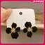 JASMINE Nhung Bông Tai Hoa Floing Bông Tai Tính Khí Cao Cấp Không Khí Bông Tai Nữ Trang Sức JASMINE