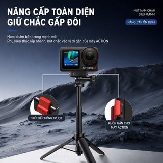 Đế Chống Rung Từ Tính Tháo Lắp Nhanh Phù Hợp Với DJI OSMO Action5 4 3 GoPro Điện Thoại Máy Ảnh