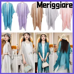 MERIGGIARE Evening Prom Cape, Khăn choàng nữ tua rua màu trơn, Áo khoác sáng thời trang Áo khoác mũi nữ bé gái