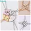 FUHUIOT 4 Cái / bộ Vòng Cổ Ghép Hình BFF, Bộ Trang Sức Đầy Màu Sắc Vòng Cổ Mãi Tốt Nhất, Vòng Cổ Kim Cương Giả Thời Trang Kết Hợp Nối Mặt Trời Mặt Trăng Đám Mây Ngôi Sao Vòng Cổ Tình Bạn