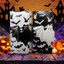 THEGIRL8B Bat Ghost In Ví, Ví đựng tiền xu có thể gập lại dung tích lớn đa chức năng, Dây đeo dài phong cách cổ điển Thiết kế khóa di động Halloween Ví PVC Unisex Sử dụng