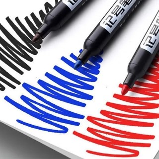 Bút đánh dấu vĩnh viễn 1,5mm - Bút đánh dấu chống nước mực đen / xanh / đỏ Đồ dùng học sinh